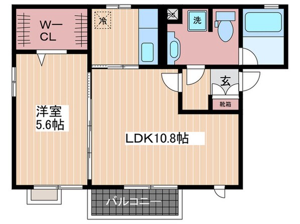 コ－ジ－コ－ト戸坂の物件間取画像